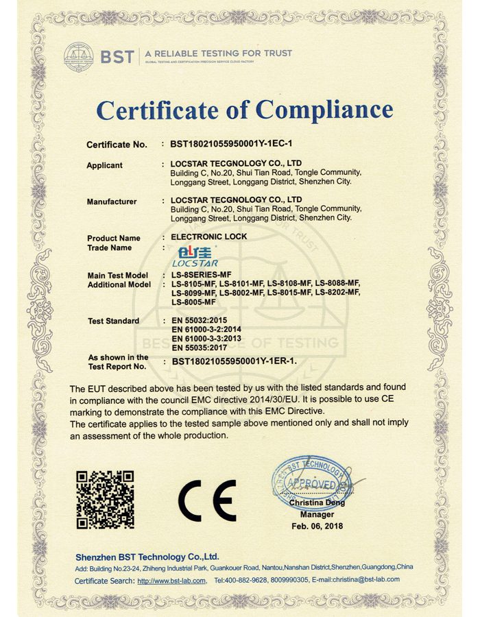 Certificado de Cumplimiento