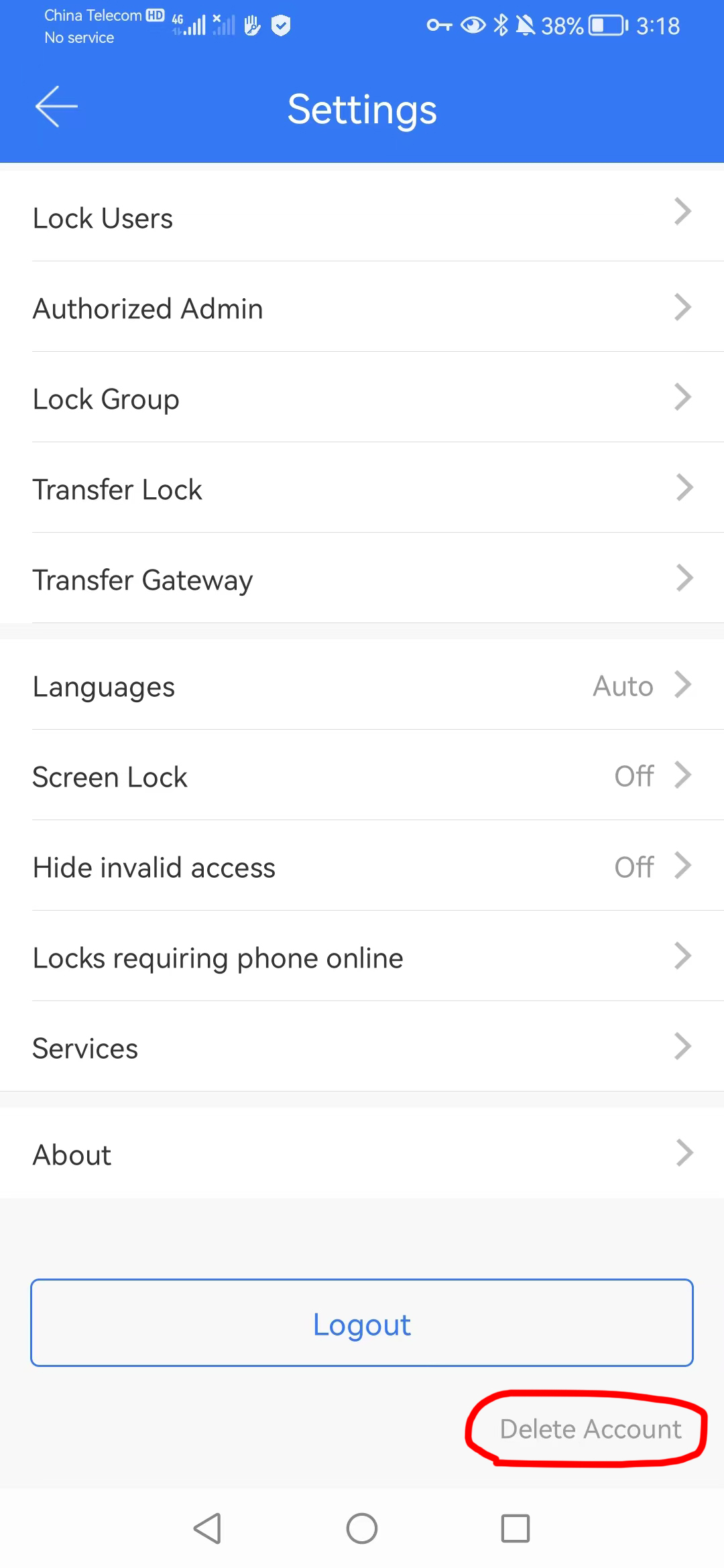 aplicación locstar-TTlock4