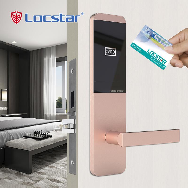 Sistema de bloqueo de hotel de gestión de alta calidad con software gratuito Master Electric Smart Rf Rfid Key Security Card Door Hotel Lock