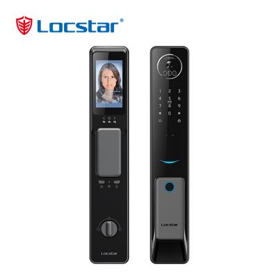 Wifi Tuya Golden Video 3d Face Recognition Finger Smart Door Lock-LOCSTAR
