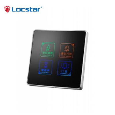 Hotel Electronic Doorplate Wall Touch Switch with doorbell system-LOCSTAR
