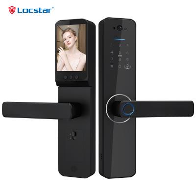 Intelligente Tuya App Outdoor Front Smart Digital Door Lock With Camera-LOCSTAR
